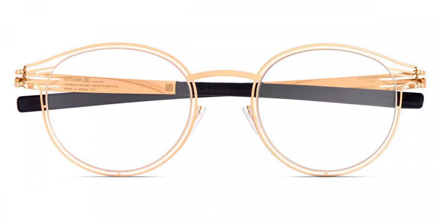 Ic! Berlin Purity Rosé-Gold Eyeglasses Front View