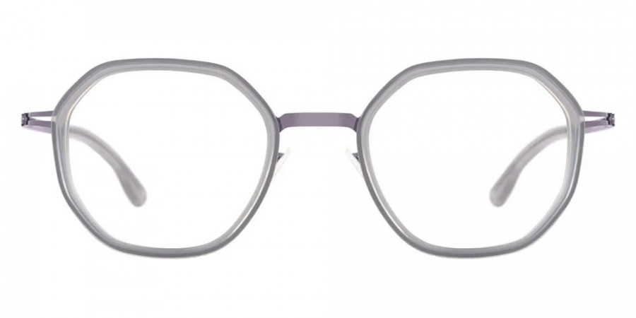 Ic! Berlin Raja Aubergine-Misty-Gray Eyeglasses Front View