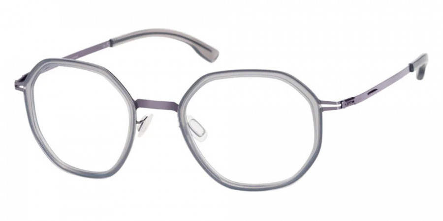 Ic! Berlin Raja Aubergine-Misty-Gray Eyeglasses Side View