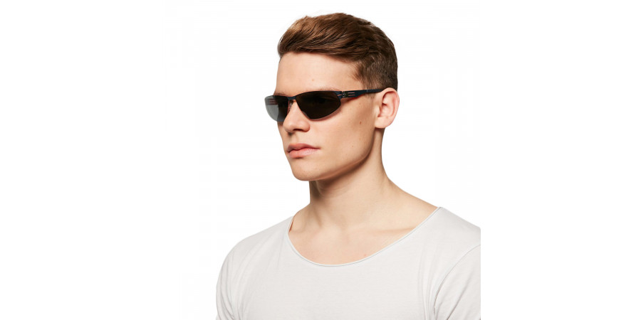 Ic! Berlin Reese Blue Flame Sunglasses On Male Model