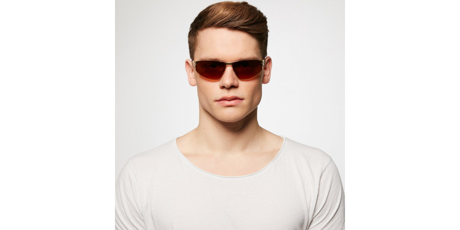 Ic! Berlin Reese Sun-Gold Sunglasses On Male Model