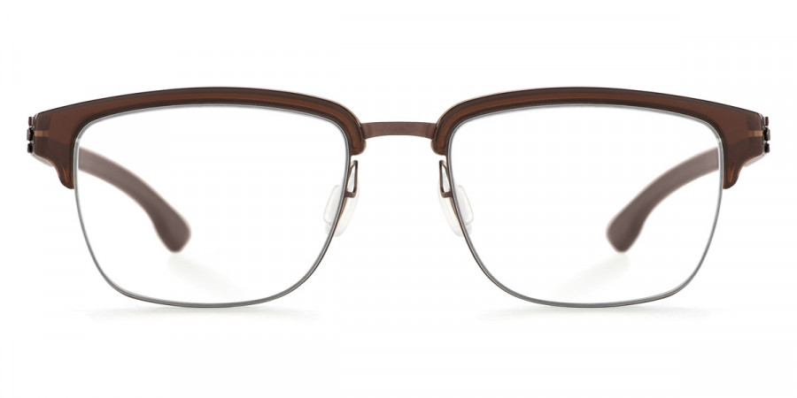 Ic! Berlin Ricky Y. Teak-Mahagony Eyeglasses Front View