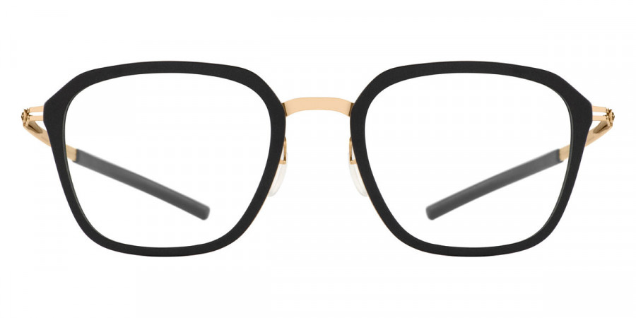 Ic! Berlin Rio Rose Gold/Black Matte Eyeglasses Front View