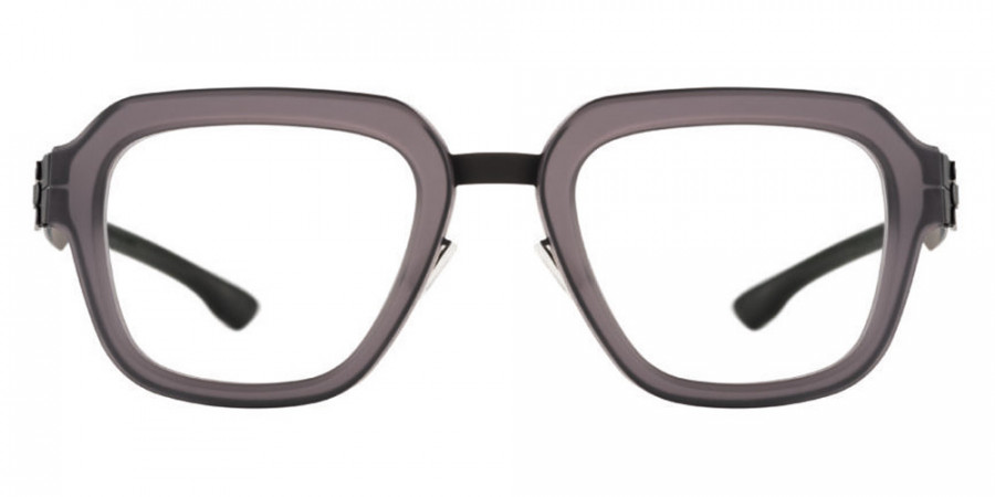 Ic! Berlin Roger Black-Gray-Matt Eyeglasses Front View