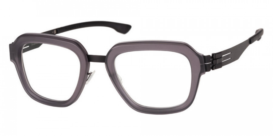 Ic! Berlin Roger Black-Gray-Matt Eyeglasses Side View