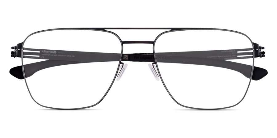 Ic! Berlin Sandro K. Black Eyeglasses Front View