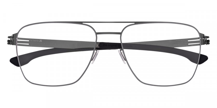 Ic! Berlin Sandro K. Gunmetal Eyeglasses Front View