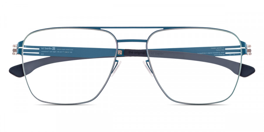 Ic! Berlin Sandro K. Harbour Blue Eyeglasses Front View