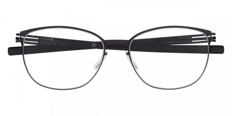 Ic! Berlin Sandy G. Black Eyeglasses Front View