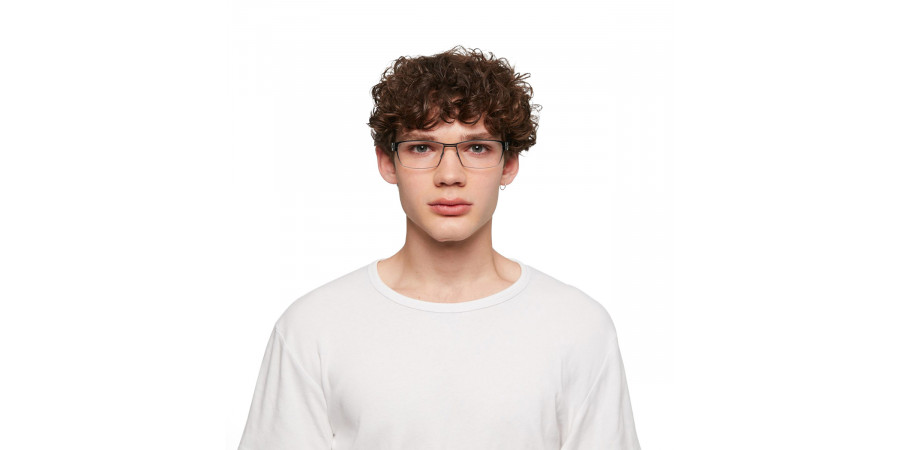 Ic! Berlin Sanetsch 2.0 Black Eyeglasses On Male Model