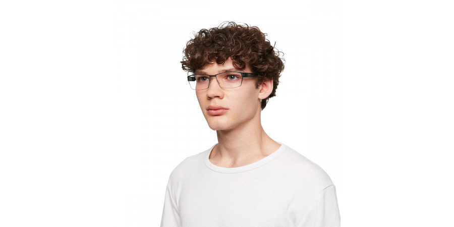Ic! Berlin Sanetsch 2.0 Graphite Eyeglasses On Male Model
