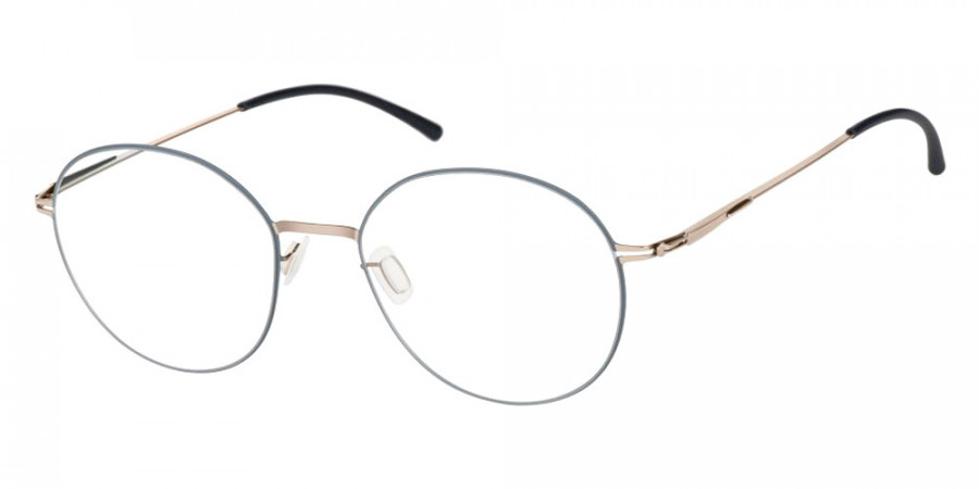 Ic! Berlin Sia Bronze-Taubenblau Circle Eyeglasses Side View