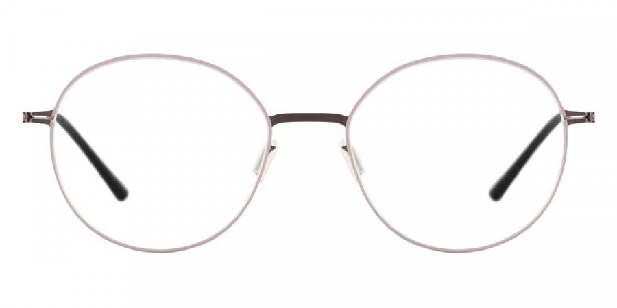 Ic! Berlin Sia Teak-Mauve Circle Eyeglasses Front View