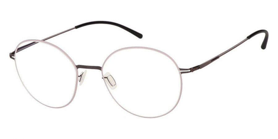 Ic! Berlin Sia Teak-Mauve Circle Eyeglasses Side View