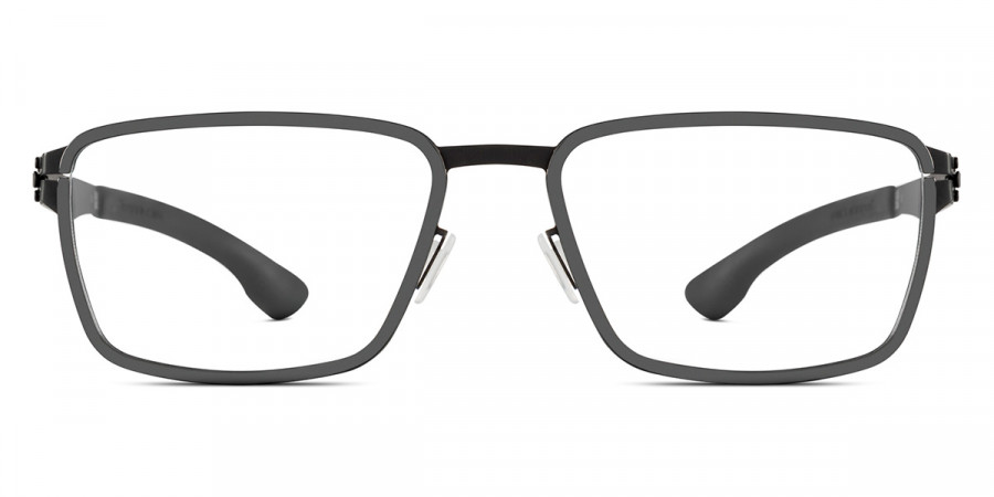 Ic! Berlin Silicon Black-Gun-Metal Eyeglasses Front View