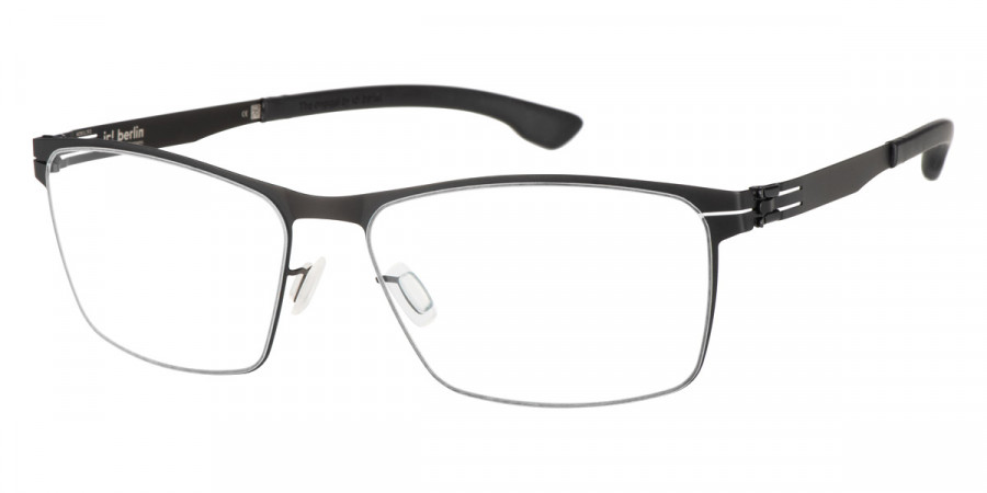 Ic! Berlin Stuart L. Large Black Eyeglasses Side View