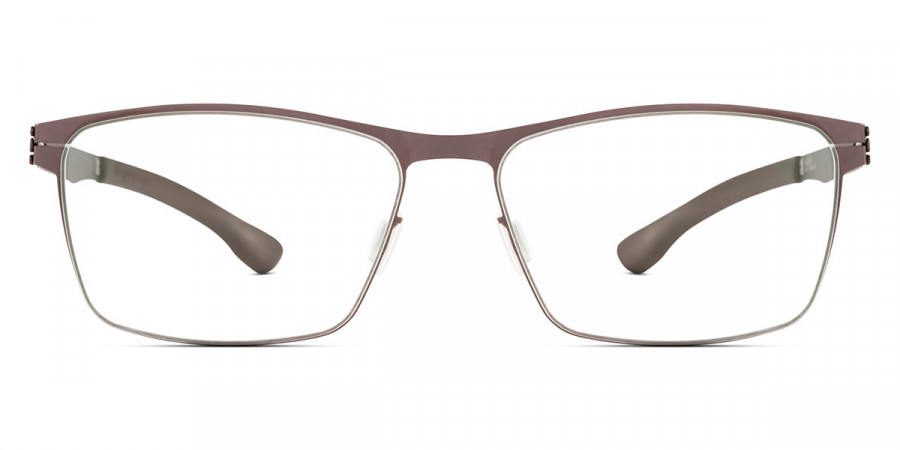 Ic! Berlin Stuart L. Large Teak Eyeglasses Front View