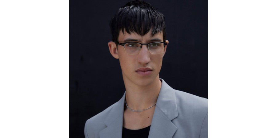 Ic! Berlin Sulley Acid Yellow Black Valley Eyeglasses Lifestyle Shot