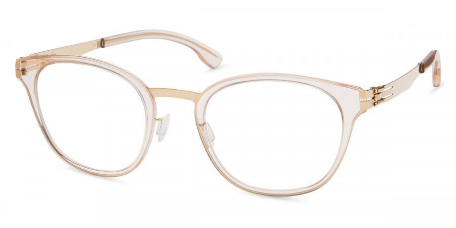 Ic! Berlin Susan W. Rosé-Gold-Ice-Tea Eyeglasses Side View