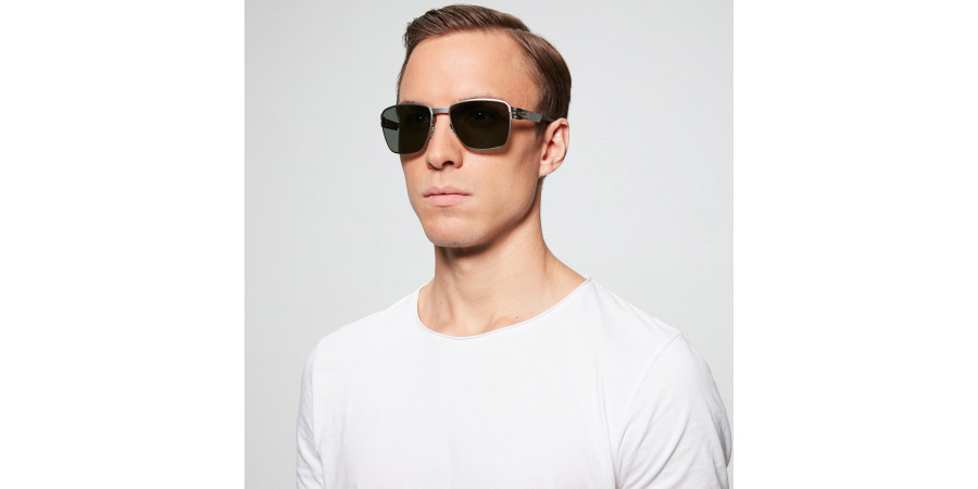 Ic! Berlin T 110 Ceramic-Matt Sunglasses On Male Model