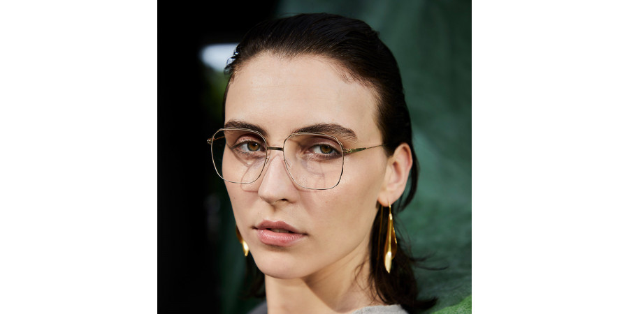 Ic! Berlin Teresa Rose Gold Eyeglasses Lifestyle Shot 2