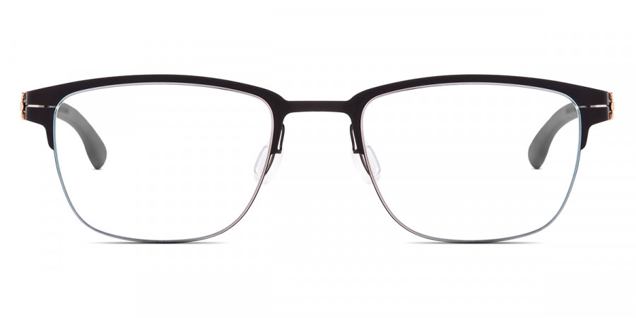 Ic! Berlin The Lone Wolf Black Eyeglasses Front View