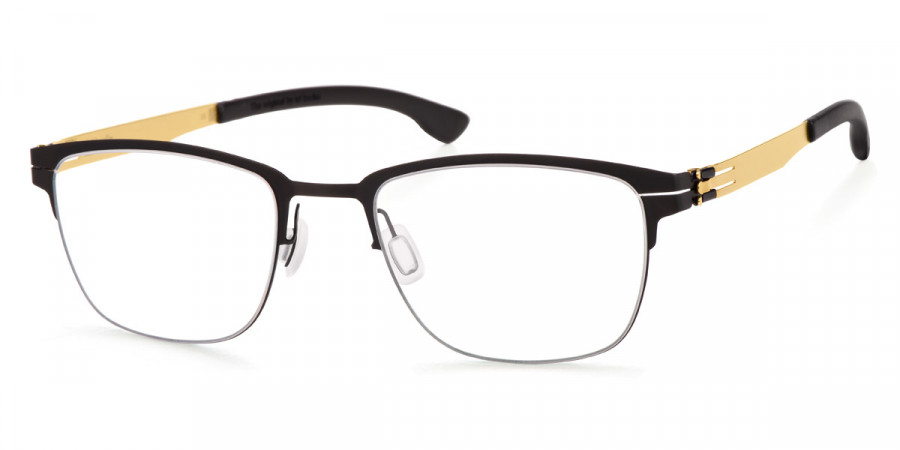 Ic! Berlin The Lone Wolf Black Eyeglasses Side View