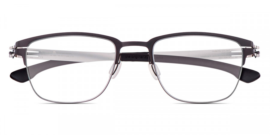 Ic! Berlin The Lone Wolf Black Pearl Eyeglasses Front View