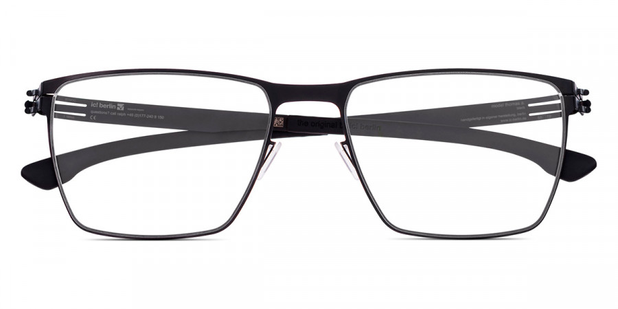 Ic! Berlin Thomas A. Black Eyeglasses Front View