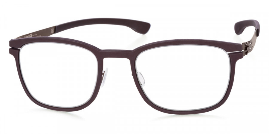 Ic! Berlin Tobias J. Graphite-Burgundy Eyeglasses Side View