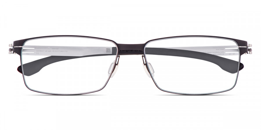 Ic! Berlin Toru N. Black Eyeglasses Front View