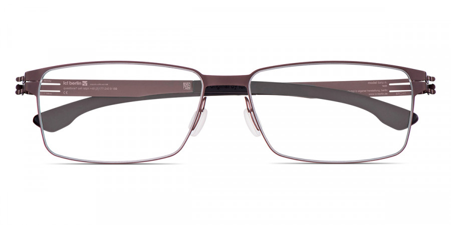 Ic! Berlin Toru N. Teak Eyeglasses Front View