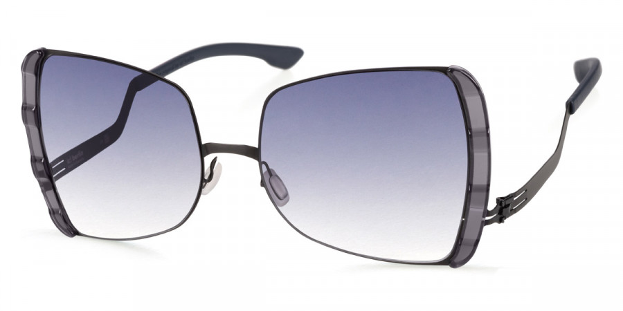 Ic! Berlin VIP Black-Blue-Waters Sunglasses Side View