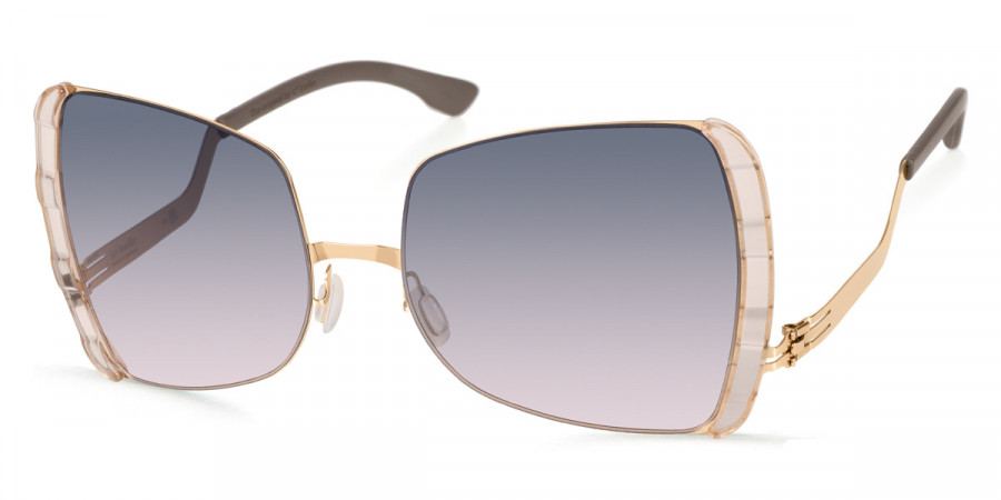 Ic! Berlin VIP Rosé-Gold-Ice-Tea Sunglasses Side View