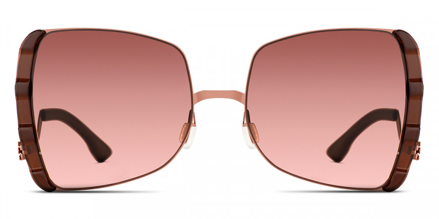 Ic! Berlin VIP Shiny-Copper-Mahagony Sunglasses Front View