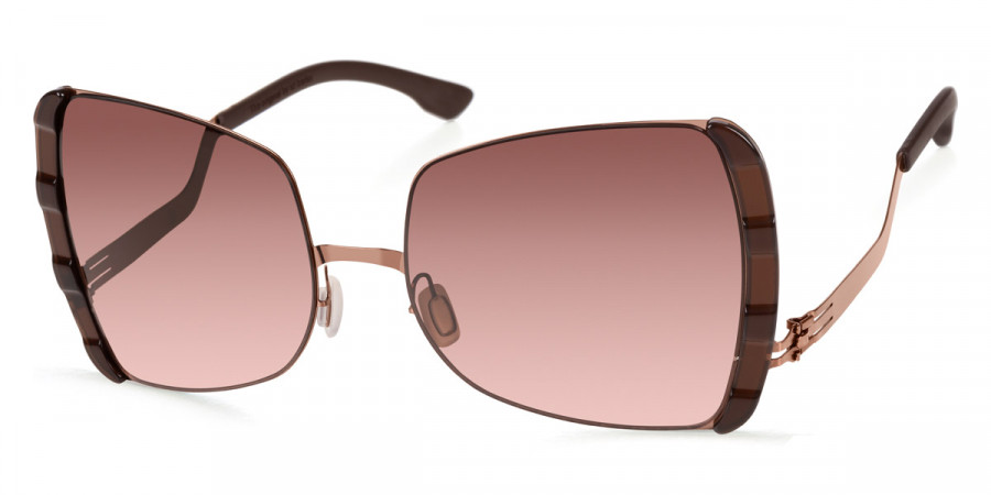 Ic! Berlin VIP Shiny-Copper-Mahagony Sunglasses Side View