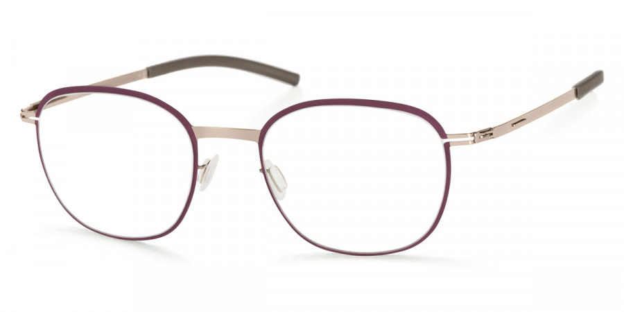 Ic! Berlin Vorias Bronze Mulberry Circle Eyeglasses Side View