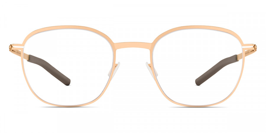 Ic! Berlin Vorias Rose Gold Matt Eyeglasses Front View