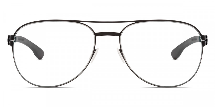 Ic! Berlin Wolfener Black Eyeglasses Front View