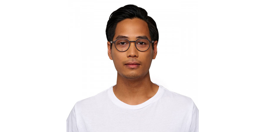 Ic! Berlin Xavier V. Teak Eyeglasses On Male Model