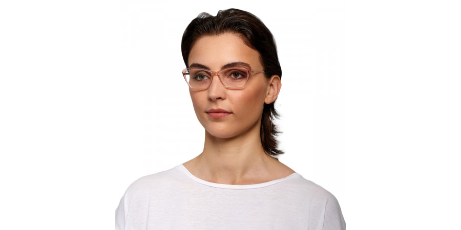 Ic! Berlin Zelda Rose Eyeglasses On Female Model