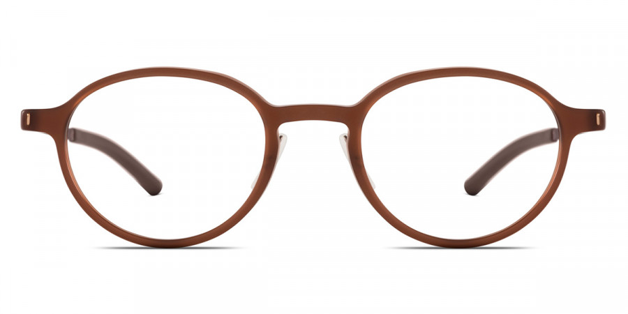 Ic! Berlin Zhen Mahagony Matt Eyeglasses Front View