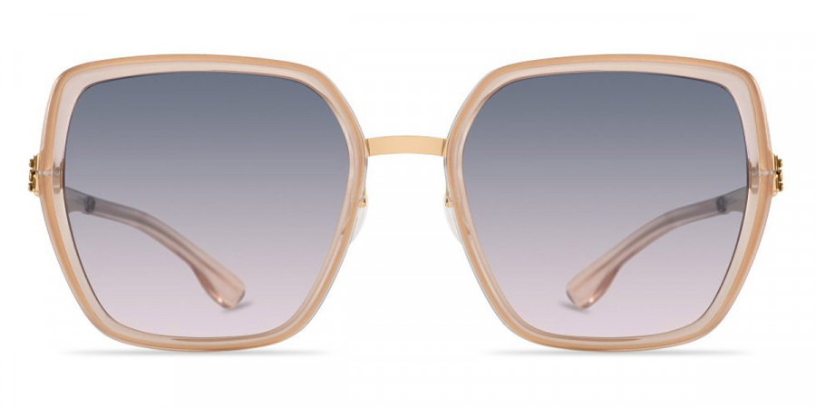 Ic! Berlin Zoe S. Rose Gold/Ice Tea Sunglasses Front View