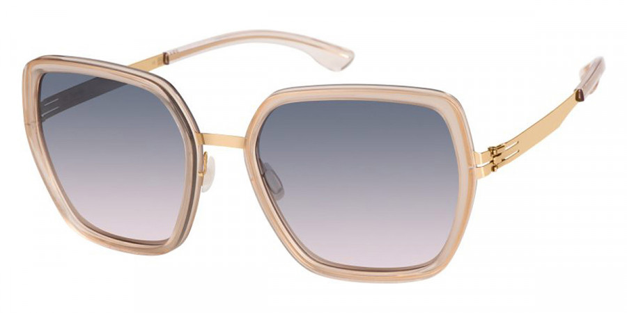 Ic! Berlin Zoe S. Rose Gold/Ice Tea Sunglasses Side View