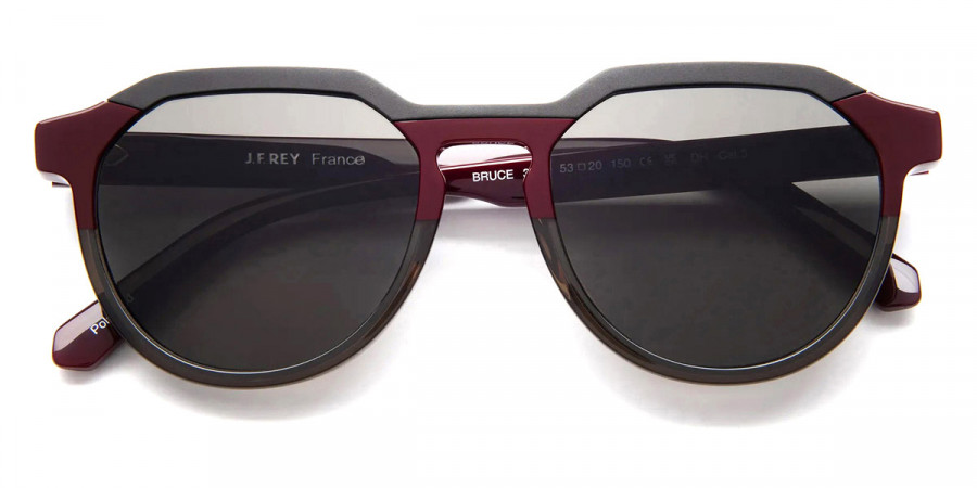 J. F. Rey™ BRUCE 3600 53 - Alu Black/Burgundy Green