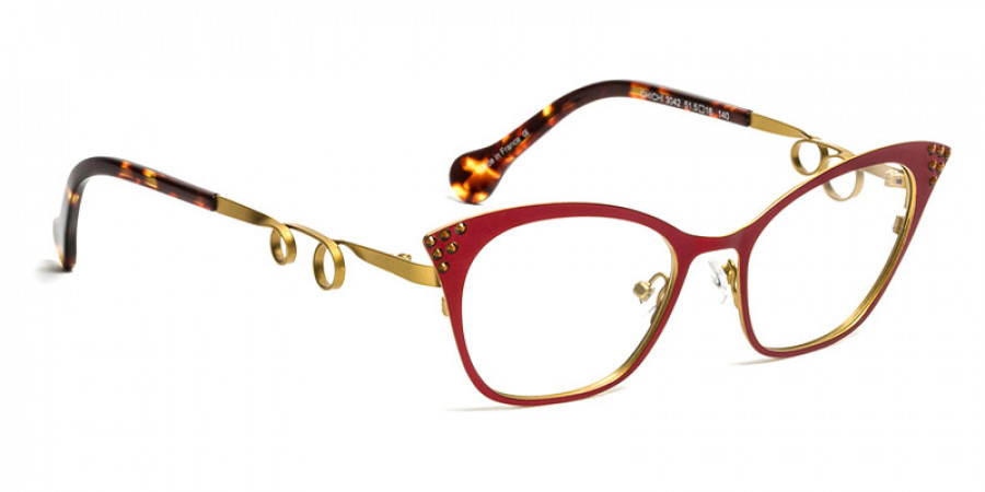 J. F. Rey™ Chichi 3042 51.5 - Red/Gold/Stones