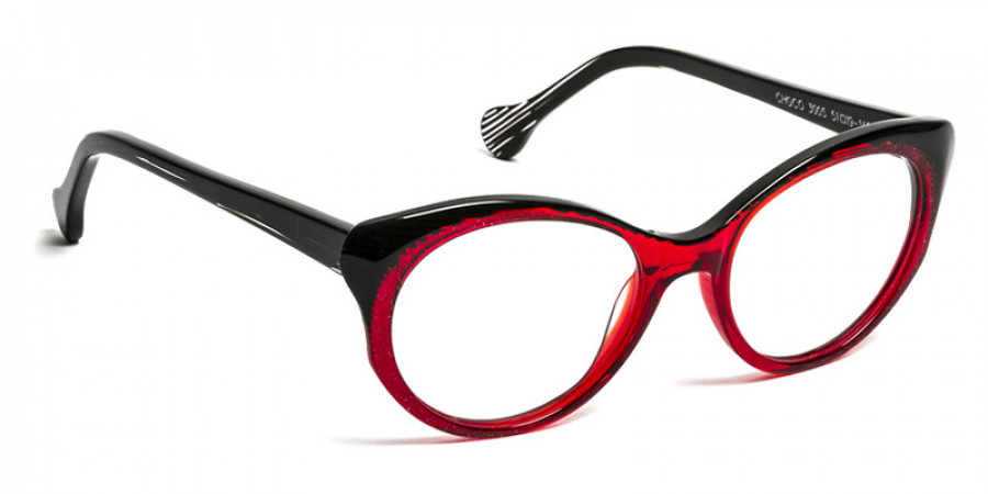 J. F. Rey™ Choco 3005 51 - Gradient Red/Stripes Black