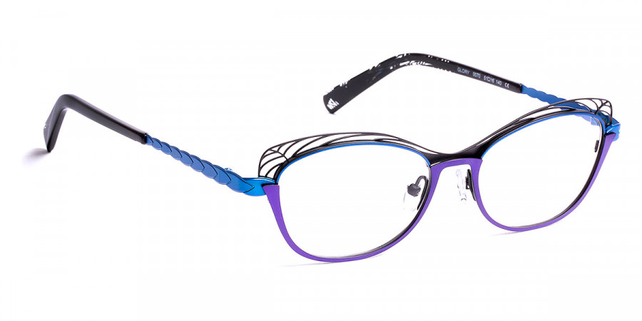 J. F. Rey™ Glory 0070 51 - Black/Plum/Blue