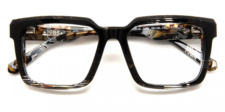 J. F. Rey™ Columbus 0399 55 - Black Striped/Demi White