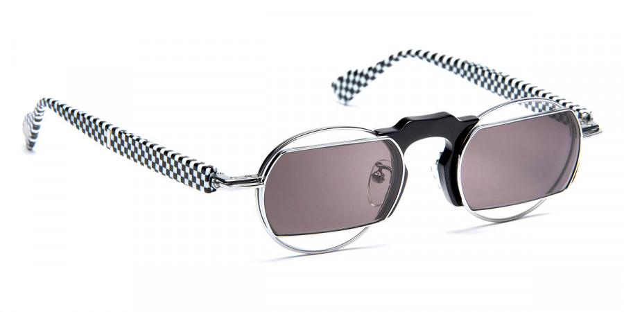 Color: Black/Checkerboard/Shiny Silver (0110) - J. F. Rey JFRHKXJF01011047